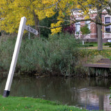 Strijkpaal bij de brug Bovendijks