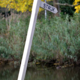 Strijkpaal bij de brug Bovendijks