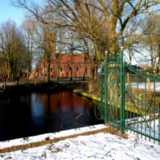 Gracht en boogbrug Luingaborg